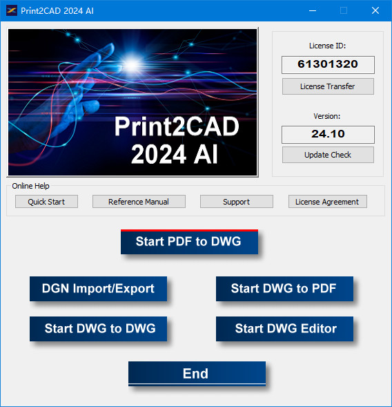 Print2CAD 2024 AI v24.10 x64 便携版 PDF/JPG/PNG转DWG/DXF 文件转换器-哇咔资源网